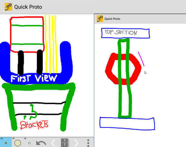 Black History Inventors Quiz Prototype Sketch