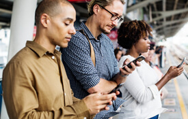 Folks on the Mobile Phone