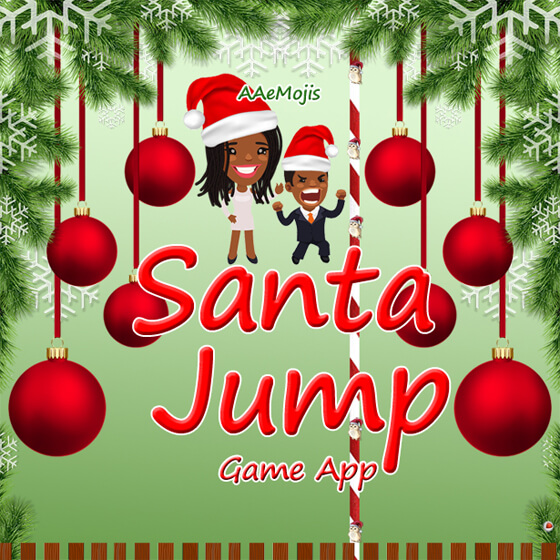 Santa Jump Game App with AAeMojis