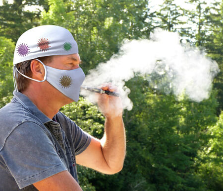 Blowing Cigarette Smoke During a Pandemic
