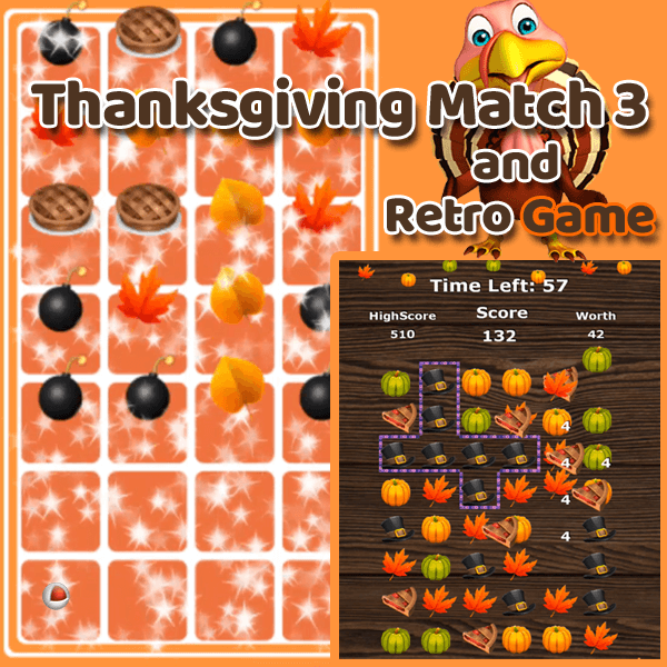 Thanksgiving Match 3 Games